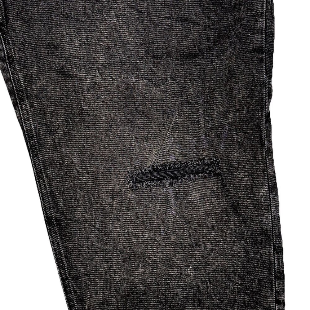 Old Navy Sky Hi Jeans Womens Plus 24 Black Distressed Button Straight 44 x 27 - Picture 6 of 9
